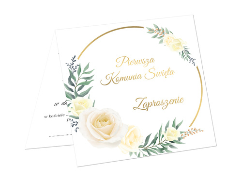 Comunion invitation card & envelope - 1 pc