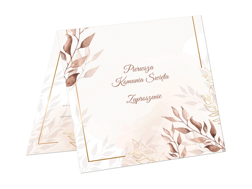 Comunion invitation card & envelope - 6 pcs