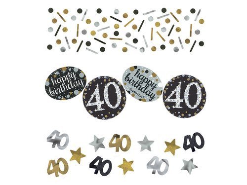 Confetti 40 Sparkling Celebrations Silver & Gold - 34 g
