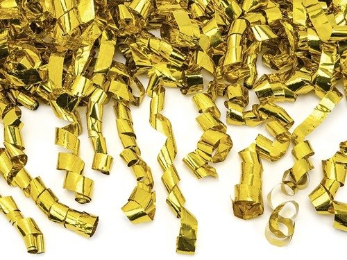 Confetti cannon - gold - 40 cm - 1 pc