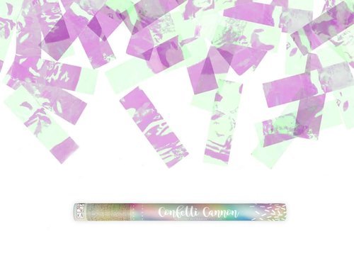 Confetti cannon - silver - 60 cm - 1 pc