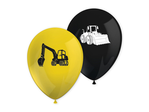 Construction Latex Balloons - 8 pcs