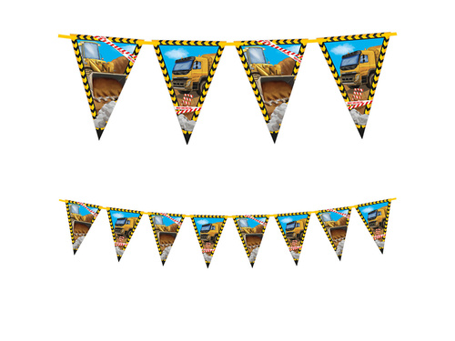 Construction Paper Flag Banner - 1 pc