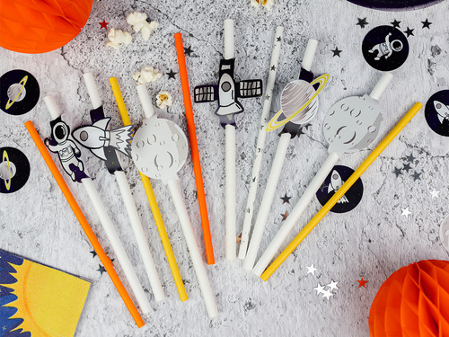 Cosmos birthday straws - 6 pcs.