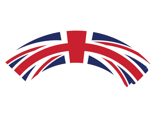 Cupcake liners Flag of Great Britain - 6 pcs.