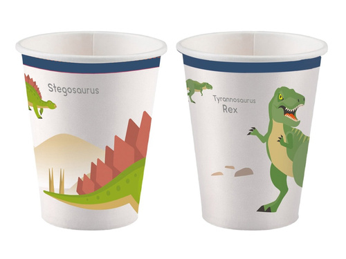 Cups Happy Dinosaur - 250 ml - 8 pcs