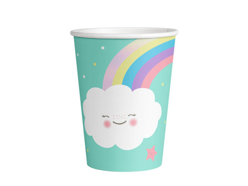 Cups Rainbow & Cloud - 250 ml - 8 pcs