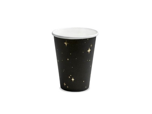 Cups, black - 260 ml - 6 pcs