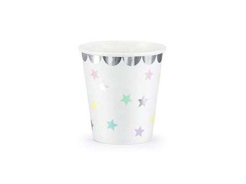 Cups with star - 180 ml - 6 pcs