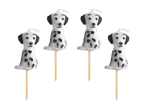 Dalmatians picker candles - 4 pcs.