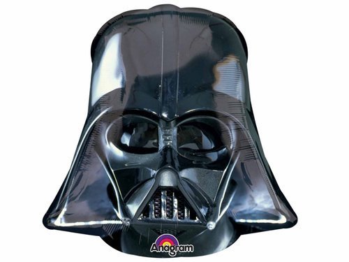 Darth Vader Helmet Black - SuperShape Foil Balloons - 63 cm