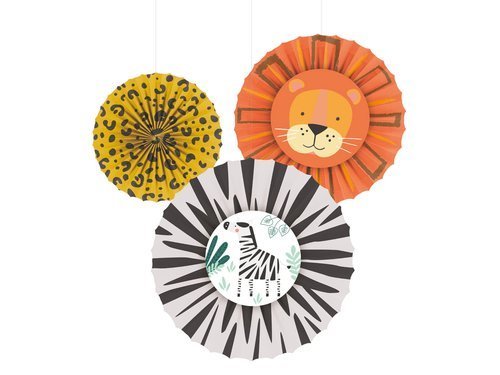 Decoration Fan Get Wild  - 3 pcs