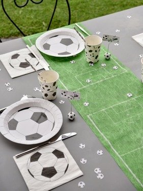 Decoration table runner Football field - 30 cm x 5 m - 1 pcs.