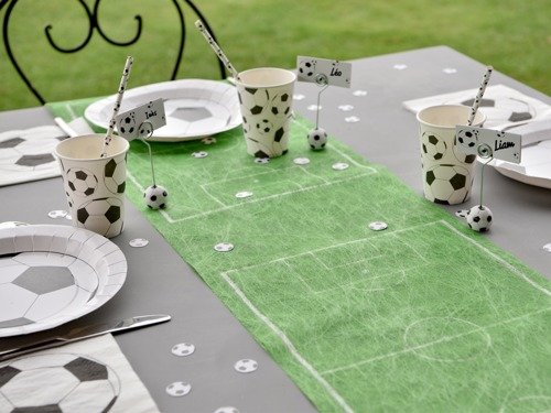 Decoration table runner Football field - 30 cm x 5 m - 1 pcs.