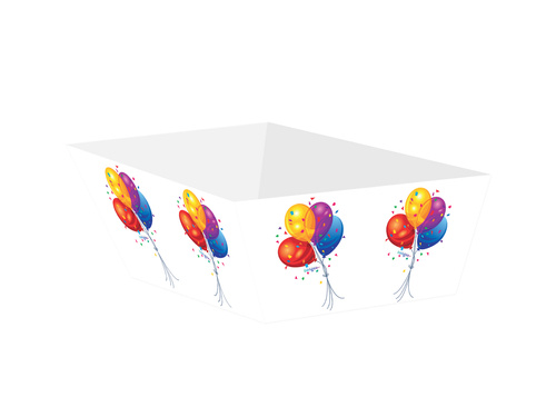 Decorative boxes for chips, crisps Balloons - 4 pcs