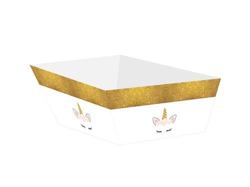 Decorative boxes for chips, crisps Beauty Unicorn - 4 pcs