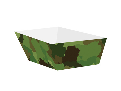 Decorative boxes for chips, crisps Camouflage - 4 pcs