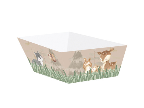 Decorative boxes for chips, crisps Forest Animals- 4 pcs