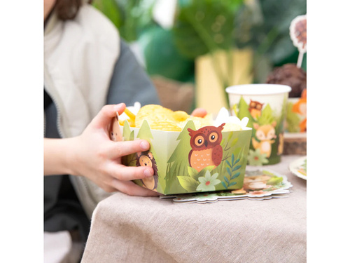 Decorative boxes for chips, crisps Forest friends - 3 pcs