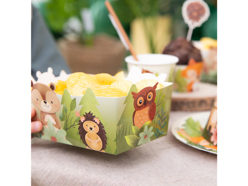 Decorative boxes for chips, crisps Forest friends - 3 pcs