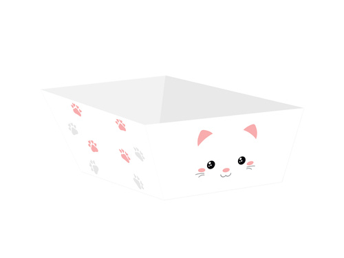 Decorative boxes for chips, crisps Kitty - 4 pcs