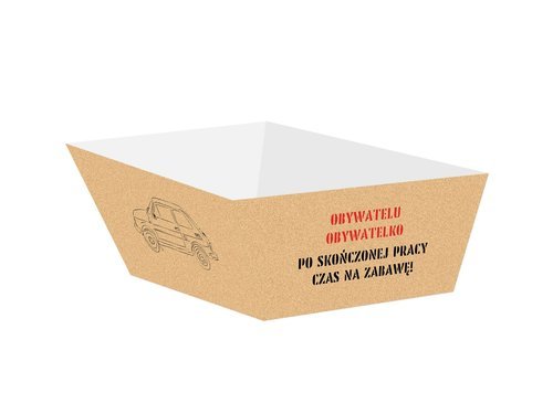 Decorative boxes for chips, crisps PRL - 4 pcs