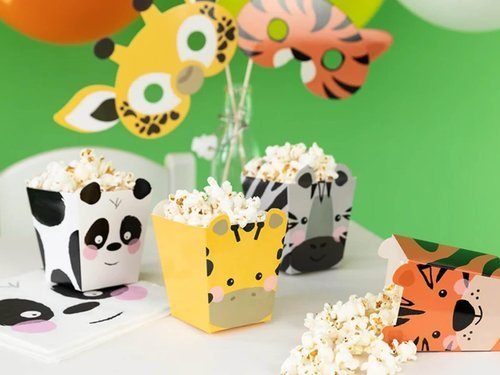 Decorative boxes for popcorn - 4 pcs