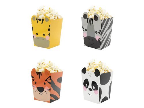 Decorative boxes for popcorn - 4 pcs