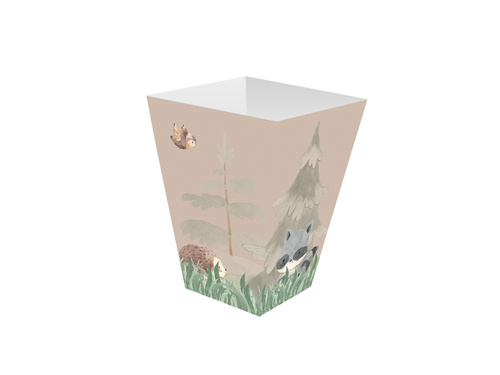 Decorative boxes for popcorn Forest Animals - 6 pcs