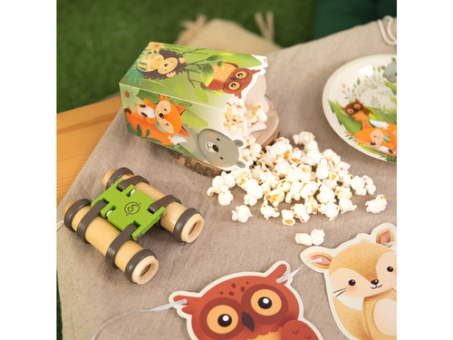 Decorative boxes for popcorn Forest frineds - 6 pcs