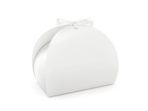 Decorative cake box white - 10 pcs