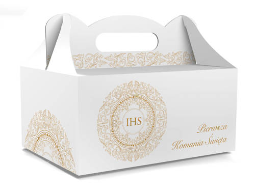 Decorative communion cake box - 1 pc