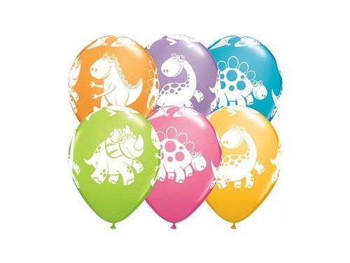 Dinosaurs Latex Balloons - 30 cm - 6 pcs