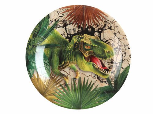 Dinosaurs Paper Plates - 22,5 cm - 10 pcs