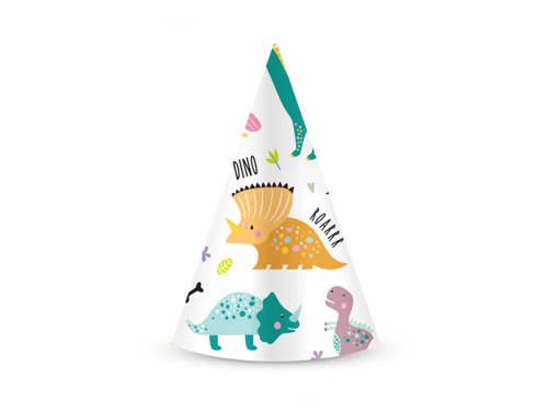 Dinosaurs Party Hats - 6 pcs