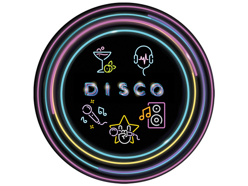 Disco Plates - 18 cm - 6 pcs