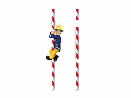 Drinking straws Fireman Sam - 8 pcs