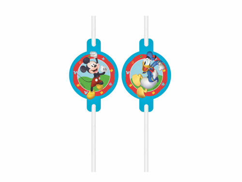 Drinking straws Mickey Mouse - 4 pcs