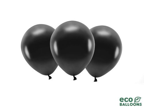 ECO black balloons - 11'' - 10 pcs.