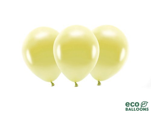 ECO light yellow balloons - 11'' - 10 pcs.