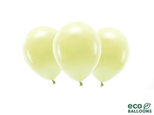 ECO light yellow balloons - 11'' - 10 pcs.