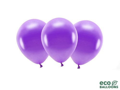 ECO purple balloons - 12'' - 10 pcs.