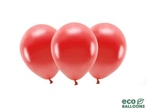 ECO red balloons - 11'' - 10 pcs.