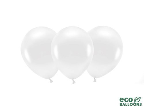 ECO white balloons - 11'' - 10 pcs.