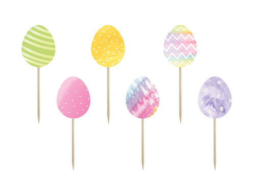 Easter Cake toppers - 6 pcs