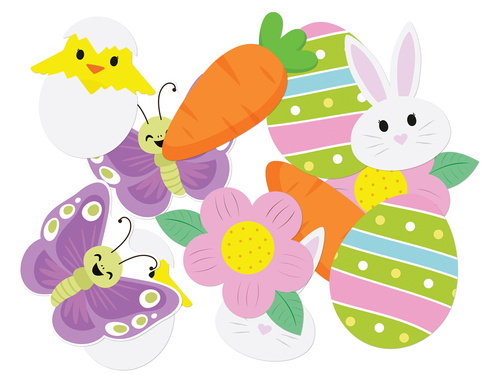 Easter cutouts - 12 pcs