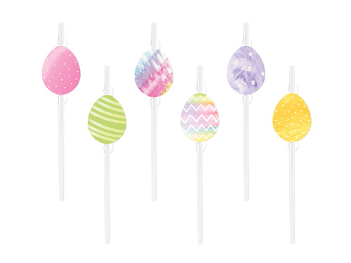 Easter straws - 6 pcs