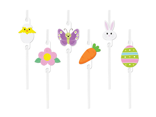 Easter straws - 6 pcs