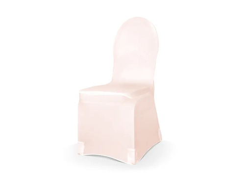 Elastic matt fabric chair cover, pink, 1 piece