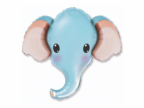 Elephant foil balloon blue - 61 cm - 1 pc